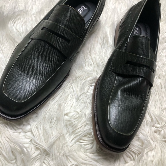 NEW Bar III Beau leather textured penny loafers size 10.5